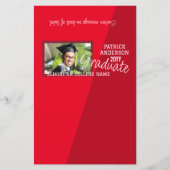 レッド卒業DIYキャンディバーラッパー チラシ (正面)