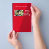 レッド卒業DIYキャンディバーラッパー チラシ (ハンドル)