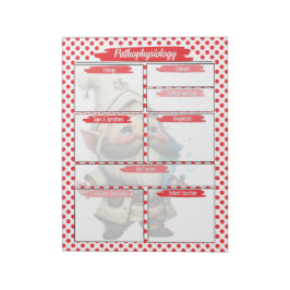 レッド博士格言看護 – 病態生理学テンプレート ノートパッド