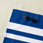 レッド名前をカスタムする&ナンバースポーツファン ビーチタオル (インサイチュ)