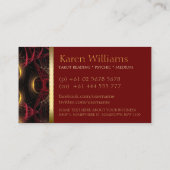 レッド女神テンプルタロット名刺 名刺 (裏面)