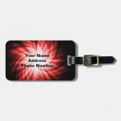 レッド姿スケートで滑る ラゲッジタグ (正面横)