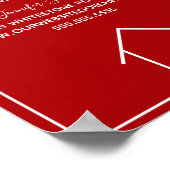 レッド実在エテートカンパニーカスタムオープンハウス ポスター (角)