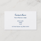 レッド小妖精や小人スリッパとキャンディカン 名刺 (裏面)