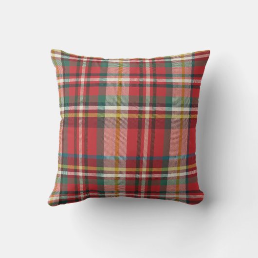 レッド市松模様にプライド素朴グランマホリデイ クッション (裏面)