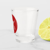 レッド幽霊ダンスバッファローショットグラス ショットグラス (右)