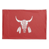 レッド幽霊ダンスバッファロースタンダード枕ローケース 枕カバー (裏面)