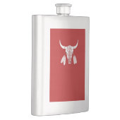 レッド幽霊ダンスバッファローステンレススチールフラスコ フラスク (右)