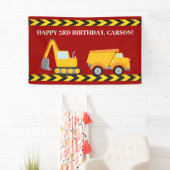 レッド建築トカスタムラック少年バースデーパーティー 横断幕 (インサイチュ)