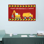 レッド建築トカスタムラック少年バースデーパーティー 横断幕 (トレードショー)