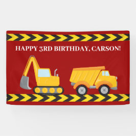 レッド建築トカスタムラック少年バースデーパーティー 横断幕