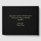 レッド怖いフローラ濃いムーディゴシックスカルハロウィン ゲストブック (裏面)