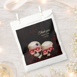 レッド怖いフローラ濃いムーディゴシックスカルハロウィン フェイバーバッグ