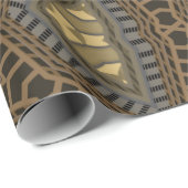 レッド抽象デザイン ラッピングペーパー (ロールコーナー)