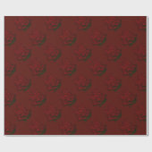 レッド抽象芸術レッドローズラッピング紙 ラッピングペーパー (フラット)