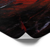 レッド抽象芸術絵画キャンバスのプリントモダンクリエイティブ ポスター (角)