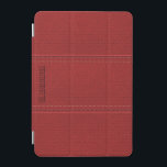 レッド擦り切れたヴィンテージアウトフェイクレザールック iPad MINIカバー<br><div class="desc">赤いヴィンテージ擦り切れたアウトレザールックパターン。ステッチアシンプルントを使用したエレガントデザイン（デジタル画像）。カスタマイズ可能な文字/モノグラム多くの製品で利用可能。12色で違うも、任意の色を電子メールで要求できる。</div>