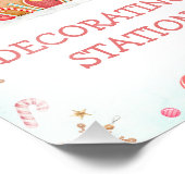 レッド文字ジンジャーブレッ飾ドハウスステーションサイン フォトプリント (角)