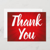 レッド日が差すことサンキューポストカード ポストカード (正面/裏面)