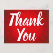 レッド日が差すことサンキューポストカード ポストカード (正面)