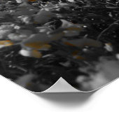 レッド春チューリップ ポスター (角)