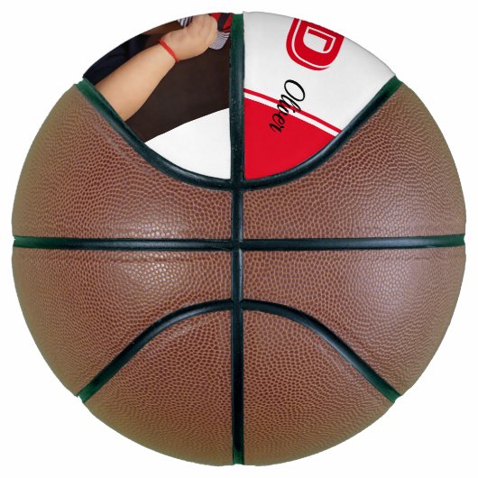 レッド最高のパパエバーファーザータイポグラフィ写真 バスケットボール (右)