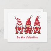 レッド格言ハートトレンディーキッズ先生バレンタイン シーズンポストカード (正面/裏面)