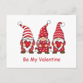 レッド格言ハートトレンディーキッズ先生バレンタイン シーズンポストカード (正面)