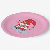 レッド格言ピンク紙プレート ペーパープレート (アングル)