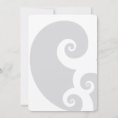 レッド桜さくらんぼフラムズスワーズシック婚約 招待状 (裏面)