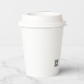 レッド桜ブロッサム絵を描ズバイサラ・モトラネス 紙コップ (裏面)