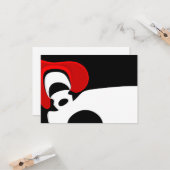 レッド氏へ：抽象芸術ブラック、ホワイト、レッド カード (正面/裏面インサイチュ)