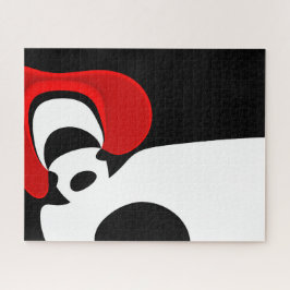 レッド氏へ：抽象芸術ブラック、ホワイト、レッド ジグソーパズル