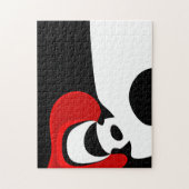 レッド氏へ：抽象芸術ブラック、ホワイト、レッド ジグソーパズル (縦)