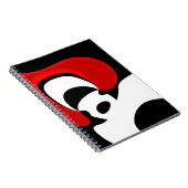 レッド氏へ：抽象芸術ブラック、ホワイト、レッド ノートブック (右側)