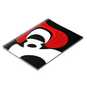 レッド氏へ：抽象芸術ブラック、ホワイト、レッド ノートブック (左側)