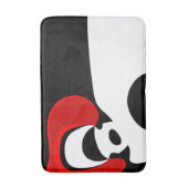 レッド氏へ：抽象芸術ブラック、ホワイト、レッド バスマット (正面縦)