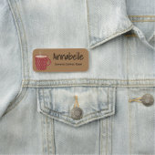 レッド水玉模様コーヒーカップ 名札 (インサイチュ)