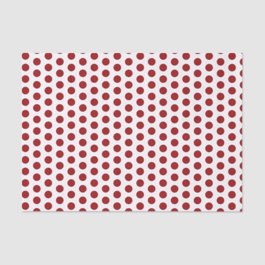 レッド水玉模様ティッシュペーパー 薄葉紙 (正面)