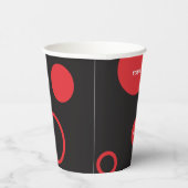 レッド水玉模様紙カップ 紙コップ (右)