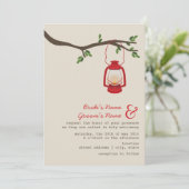 レッド油ランタンワイルドネス/キャン結婚ピングズ 招待状 (スタンド正面)