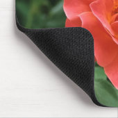 レッド淡い色の・ローズ….. マウスパッド (コーナー)