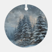 レッド深紅色オーナメント メタルオーナメント (裏面)