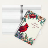 レッド深紅色メモリアル記念ジャーナル記憶 ノートブック (内側)