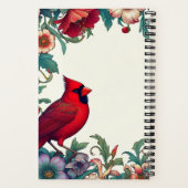 レッド深紅色メモリアル記念ジャーナル記憶 ノートブック (裏面)