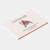 レッド深紅色女子75誕生日 ゲストブック (コーナー)