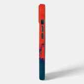 レッド点々のあるレトロスタイルアポップ・アートのートニューヨークシティ Case-Mate iPhoneケース (裏面 / 左)