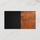 レッド爪、 ネイルポリッシュボトルとブラシ |レザー 名刺 (裏面)