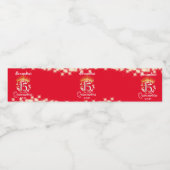 レッド王室の金ゴールドヴィンテージボホキンセアニラスペインの ペットボトルラベル (シングルラベル)