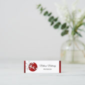 レッド白黒さくらんぼブロッサムライジングサン スキニー名刺 (スタンド正面)